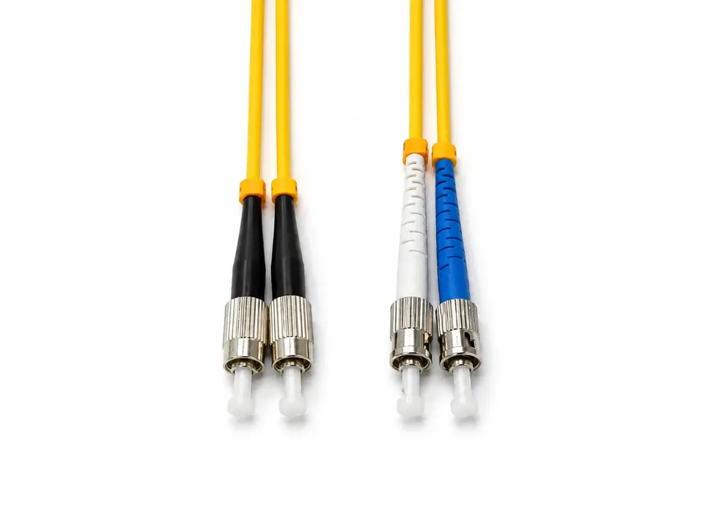 1m, Duplex, Singlemode 9/125um, FC-ST connectors