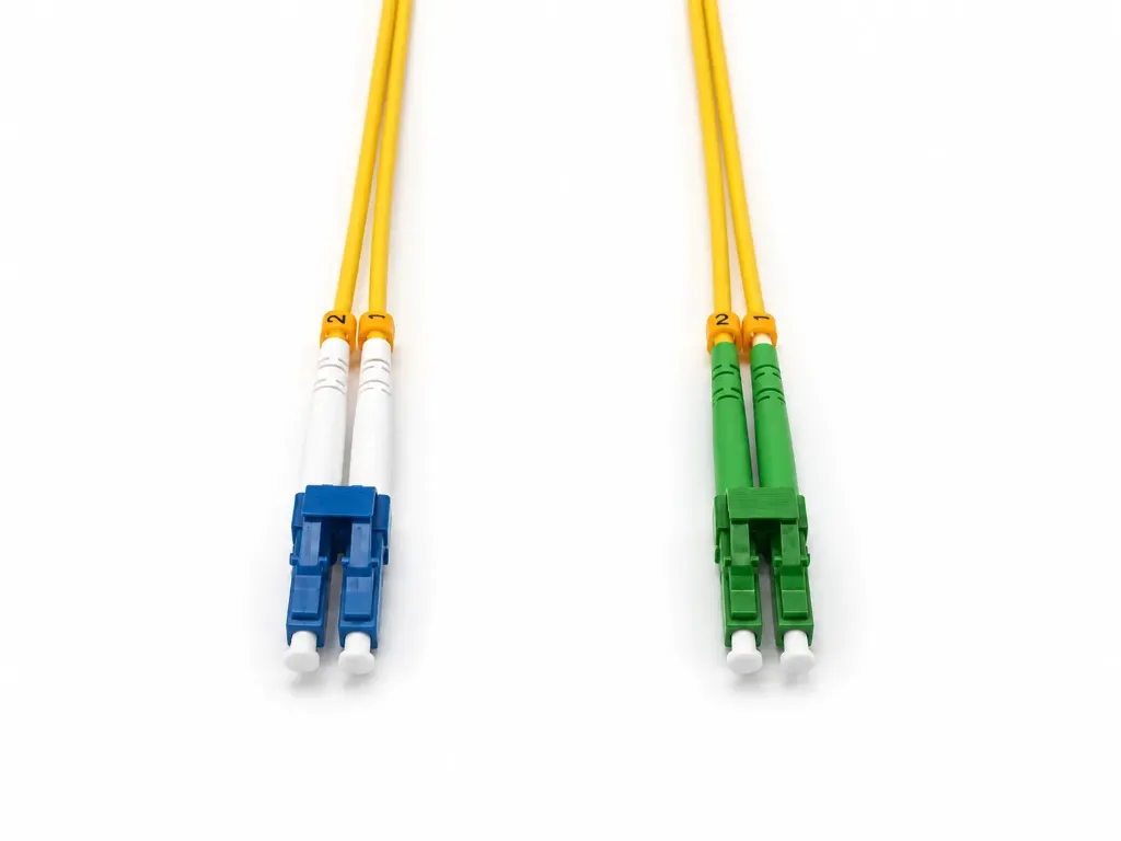15m, Duplex, Singlemode 9/125um, LC-LC/APC connectors
