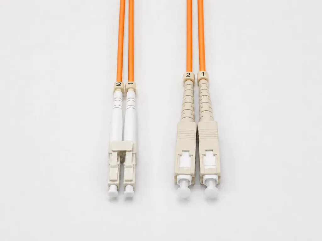 8m, Duplex, Multimode OM2 50/125um, LC-SC connectors