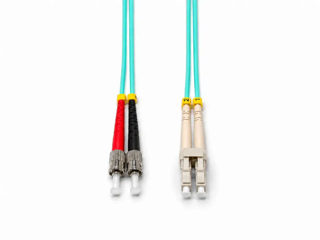 4m, Duplex, Multimode OM4 50/125um, LC-ST connectors