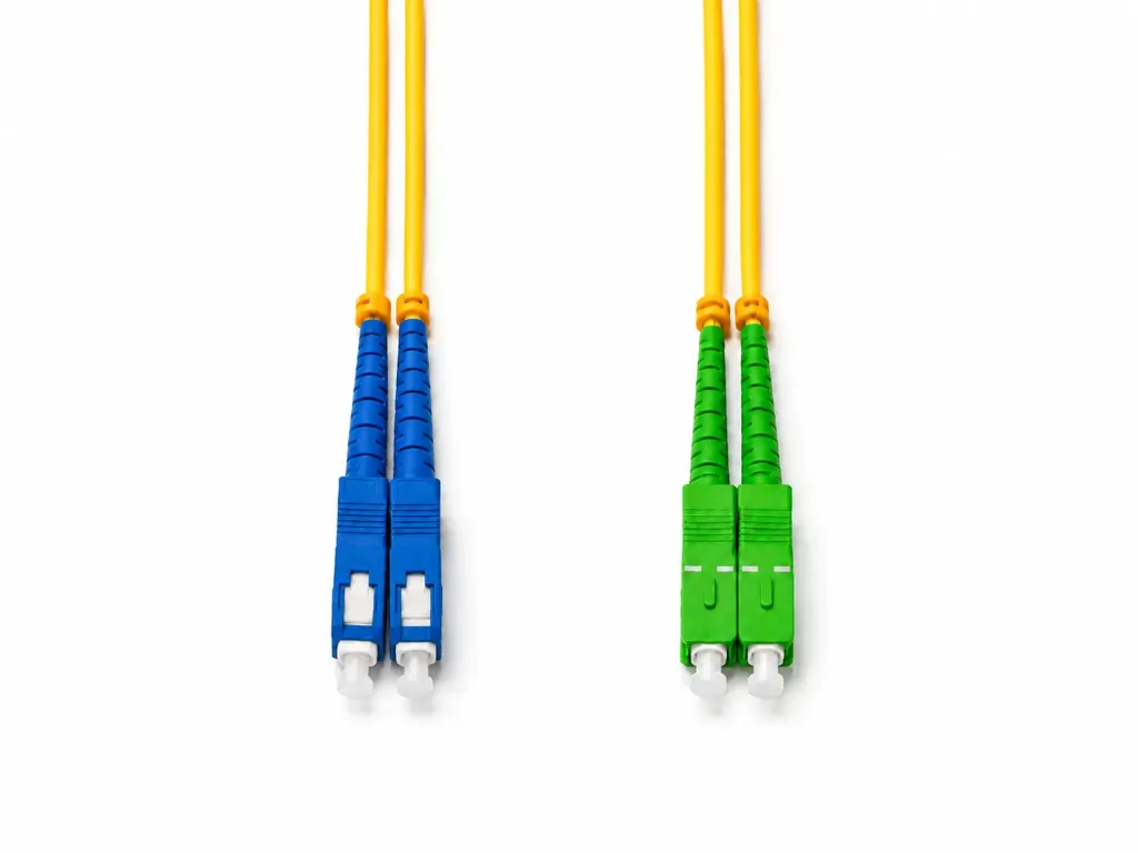 1m, Duplex, Singlemode 9/125um, SC-SC/APC connectors