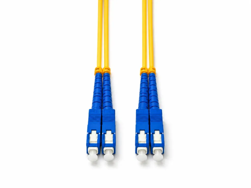 15m, Duplex, Singlemode 9/125um, Flat Twin, SC-SC connectors