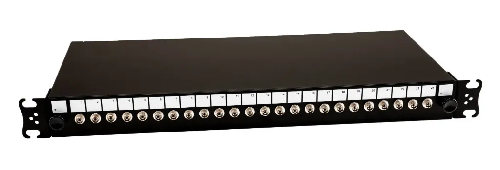 [PP4FCMM] Sliding Drawer Fibre Patch Panel 4 Way MM FC 4x Simplex Connectors