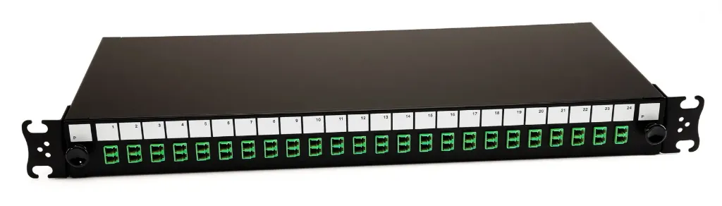 [PP12LCAMM] Sliding Drawer Fibre Patch Panel 12 Way MM LC/APC 6x Duplex Connectors
