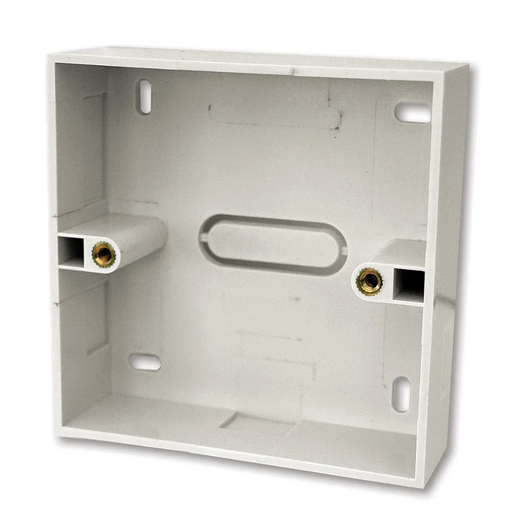 [SX7057WH] Kauden™ Single Plastic Back Box 27mm Deep