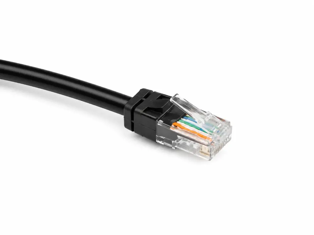 0.5m CAT6a S/FTP Patch Lead LSZH Black