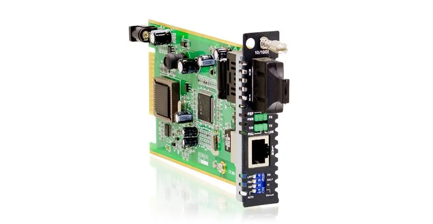 2x 10/100BaseTX to 1x 100BaseFX, MM, ST, 2Km, 1310nm, 11dB