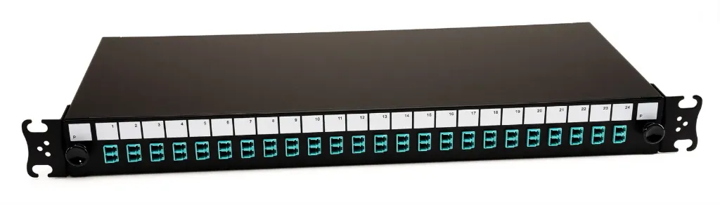 [FD-PP-LC-12-MM] Sliding Drawer Fibre Patch Panel 12 Way MM LC 6x Duplex Connectors w/pigtails