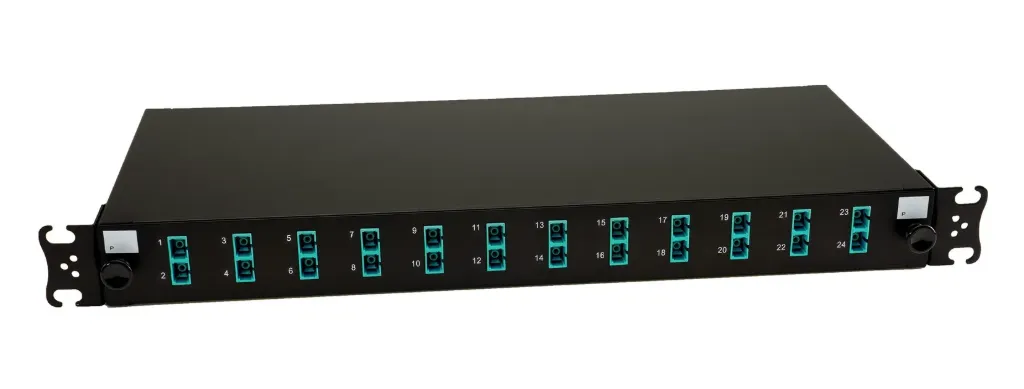 [FD-PP-SC-24-MM] Sliding Drawer Fibre Patch Panel 24 Way MM SC 12x Duplex Connectors w/pigtails